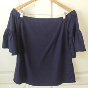 Banana Republic Off The Shoulder Bell Sleeve Top